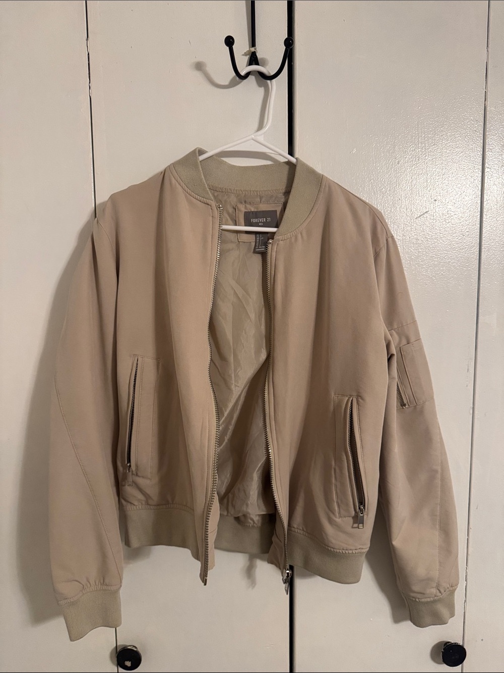 Forever 21 Men's Tan Bomber Jacket
